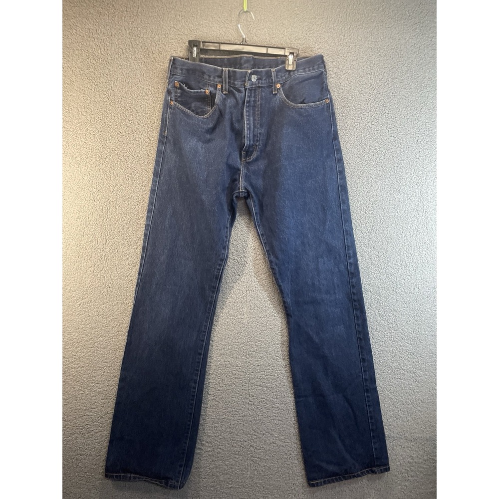 Levis 517 Jeans Western Cowboy Blue‎ Denim Distressed Men's 36X33 Nice